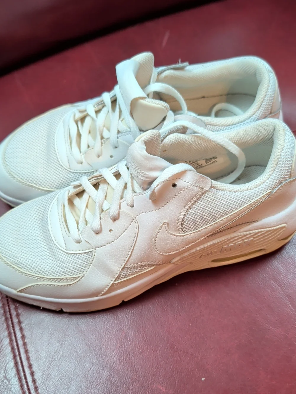 Nike White Air Max Shoes Sneakers Girls 6.5 Y